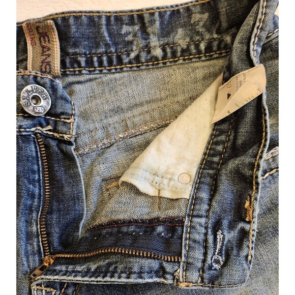 Silver Jeans Zac Relaxed Fit Straight Leg Jeans Mens Size 31x34 Rear Flap Pocket - Picture 7 of 14